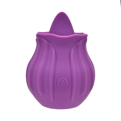 Loving Joy Rose Licking Clitoral Vibrator Purple foto