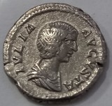 Julia Domna (193-211 dHr.), Ag., Denar, Mater Deum.