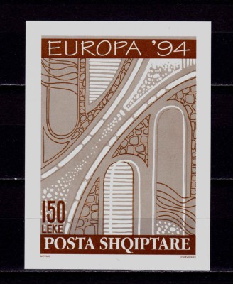 (C38) Albania 1994 ,&amp;quot;Europa CEPT &amp;#039;94&amp;quot;,proiecte de transport, block 101 ned. ,MNH foto