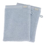 Set 2 X Mănuși 15X21Cm 100% Bumbac Cu Volane &ndash; Azur | Mănuși Baie