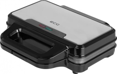 Sandwich maker ECG S 2120 Grande, 900 W, 4 sandvisuri triunghiulare, design din otel inoxidabil si plastic foto