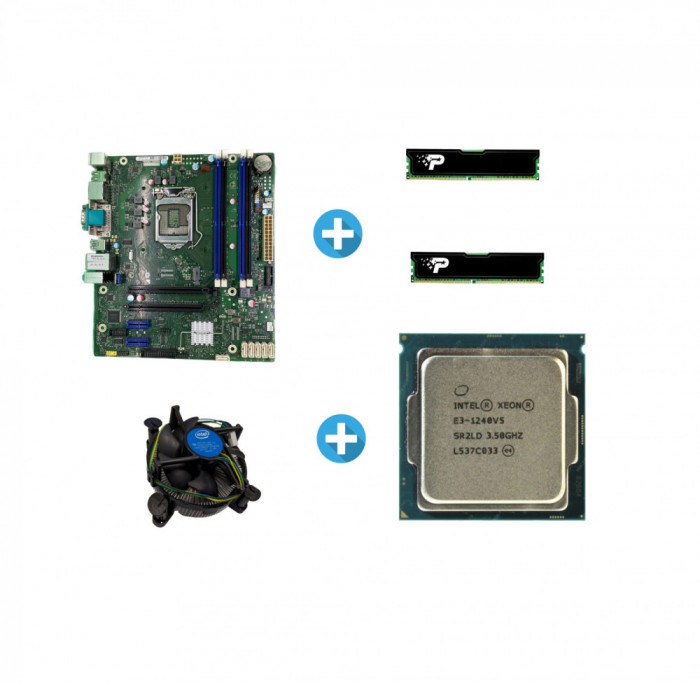 Kit Placa de baza + procesor Xeon E3-1240V5(i7 6700) + 16 gb DDR4 2133mhz + cooler