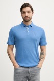 Hackett London polo din in barbati, culoarea violet, neted, HM563435