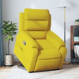VidaXL Fotoliu rabatabil cu ridicare, galben, catifea 3205099