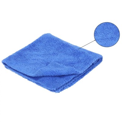 Prosop / laveta PREMIUM microfibra soft, pufos, 40 x 40cm, albastru, ideal uscare auto, 320 g/m&amp;sup2;, Dedra foto