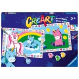 Cumpara ieftin Ravensburger - CreArt pictura pe numere pentru copii 2 sabloane unicorni veseli