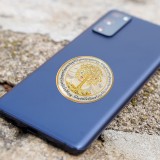 Cumpara ieftin Abtibild sticker 3D cu copacul prosperitatii, monede chinezesti, pepite, mantre si cele 8 simboluri tibetane