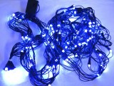 Instalatie de Craciun, tip plasa cu lumina led albastra, 280 leduri, Gimihome