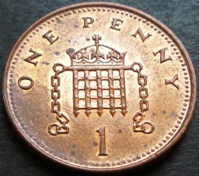 Moneda 1 PENNY - ANGLIA (Marea Britanie), anul 1993 * cod 115 B = A.UNC foto