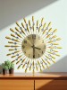 Ceas auriu de perete sunburst 38 cm, Oem