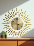 Ceas auriu de perete sunburst 38 cm