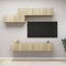 vidaXL Set de dulapuri TV, 7 piese, stejar sonoma, lemn prelucrat 3079044