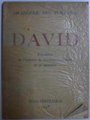 DAVID - EXPOSITION EN L &amp;#039; HONNEUR DU DEUXIEME CENTENAIRE DE SA NAISSANCE , catalogue par MICHEL FLORISOONE , 1948 foto