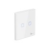 Intrerupator Sonoff dublu aplicat touch tip telecomanda cu doua canale radio T2EU2C-RF