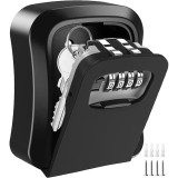 Cumpara ieftin Cutie Chei cu Parola CH-803, 4 cifre, rezistenta la apa, neagra, se fixeaza pe perete, pentru pana la 5 chei