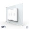 Intrerupator Triplu Cap Scara / Cruce Wi-Fi cu Touch LIVOLO, standard italian &ndash; Serie Noua, Alb SmartElectro IntelligentHouse