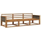 vidaXL Set de canapele de exterior 3 pcs natural Lemn Solid de Acacia 3382297