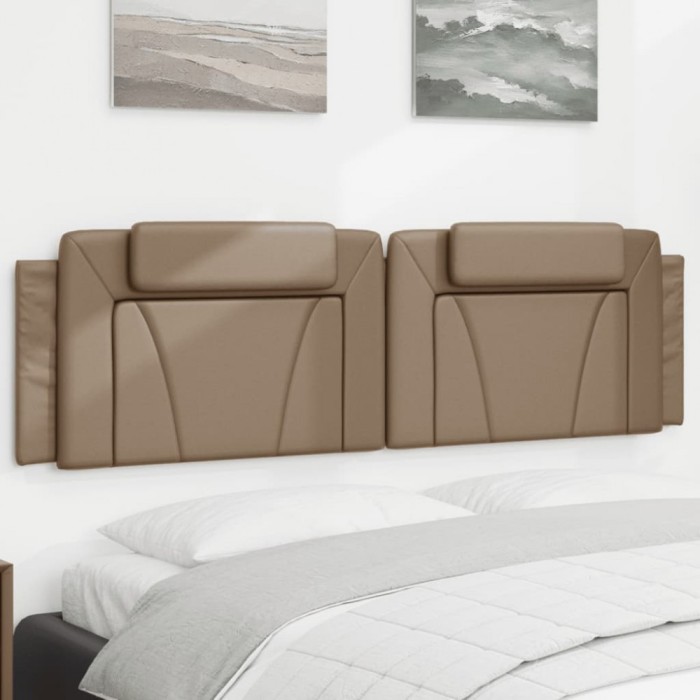 Gossi perna pentru tablie pat, cappuccino, 180 cm, piele artificiala