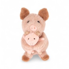 Purcelus de plus cu pui Egmont Toys 15 cm