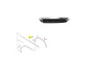 Bandou aripa fata BMW X3 (G01), 06.2017-07.202; X4 (G02), 03.2018-, partea dreapta, crom/negru,