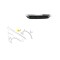 Bandou aripa fata BMW X3 (G01), 06.2017-07.202; X4 (G02), 03.2018-, partea dreapta, crom/negru,