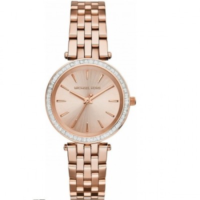 Ceas de damă Michael Kors Darci cu brățară metalică aurie roz MK3366 foto