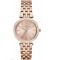 Ceas de damă Michael Kors Darci cu brățară metalică aurie roz MK3366