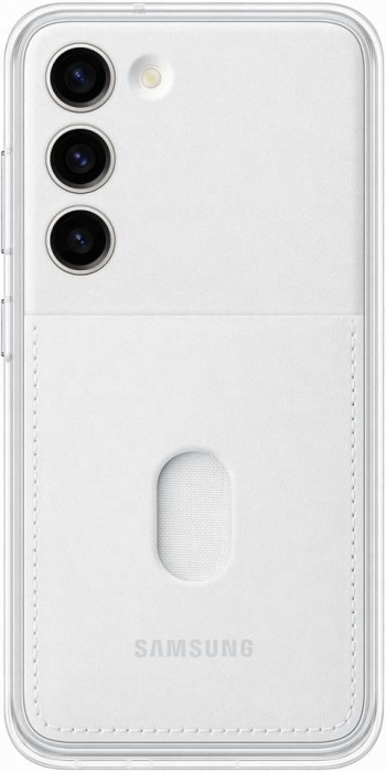 Husa Frame Cover pentru Galaxy S23, EF-MS911CWEGWW, White