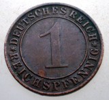 B.338 GERMANIA WEIMAR 1 REICHSPFENNIG 1936 D