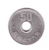 Moneda Japonia 50 yen 1964, stare foarte buna, curata