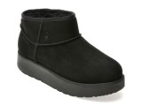 Ghete SKECHERS negre, 169143, din piele intoarsa