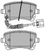 Set placute frana punte spate Audi A6 (C5/C6) 1997-2010; A8, 2003-2010, Seat Exeo (3r2); Vw Transporter 5, T5; 2003-2015, marca SRLine S70-1356