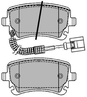 Set placute frana punte spate Audi A6 (C5/C6) 1997-2010; A8, 2003-2010, Seat Exeo (3r2); Vw Transporter 5, T5; 2003-2015, marca SRLine S70-1356 foto