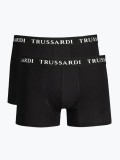 Set 2 perechi boxeri cu logo, Negru, L