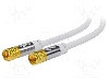 Cablu adaptor coaxiala 9,5mm mufa, din ambele par&amp;#355;i, 2m, 75&Omega;, Goobay - 70600