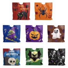 Set 24 pungi pentru Halloween Azexcy, 16.5 x 16.5 cm, multicolor