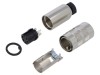 Conector M16, mufă mamă, 5 pini, 6A, 250V, IP67, BINDER - lipire, cablu