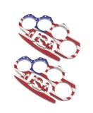 Set doua rozete, American Flag, DEPOX&reg;, 11 cm, multicolor