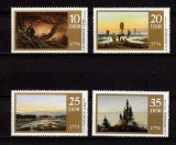 DDR 1974 - Picturi, arta, Caspar David Friedrich, serie neuzata