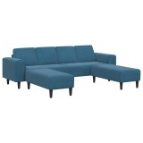 vidaXL Canapea pentru living 3 pcs albastru 3335121