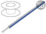 Cablu litat PVC 14AWG alb-albastru 600V