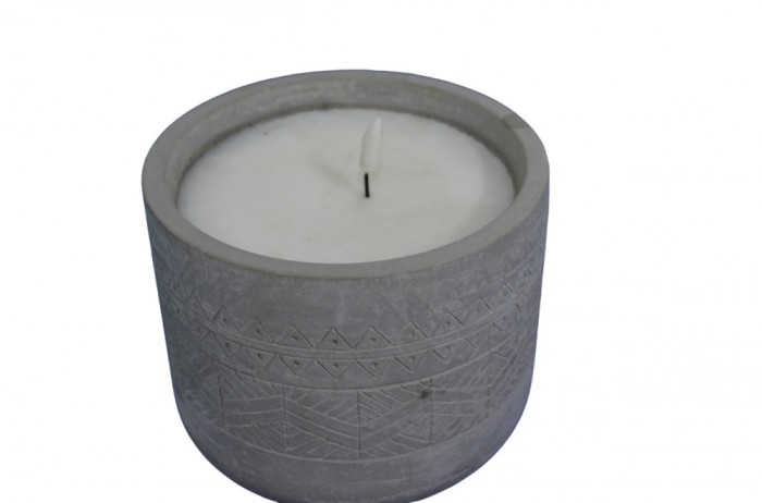 Candela piatra LED, 20x8 cm