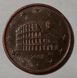 SV * Italia 5 EURO CENT 2002 * COLOSEUM * AUNC