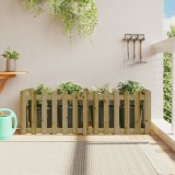 vidaXL Pat &icirc;nălțat grădină design gard 150x50x50 cm lemn impregnat pin