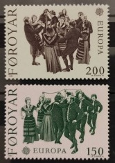 BC38, Insulele Feroe 1981, serie folclor, traditii, dansuri, costume populare