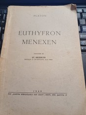 Platon - Euthyfron. Menexen foto