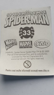Abtibild Spiderman, colectia Marvel Kids nr 33 foto
