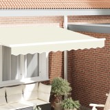 VidaXL Marchiză Valance pentru cadru de 2,5 m, crem, 2,3 x 0,2 m