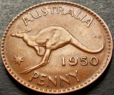 Cumpara ieftin Moneda istorica 1 PENNY - AUSTRALIA, anul 1950 *cod 543, Australia si Oceania