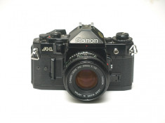 Canon A-1 cu obiectiv Canon 28mm f2.8 foto